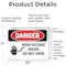 Signmission High Voltage Inside Do Not Open Danger Sign, Vinyl Decal, 10in W x 7in L, 2PK OS-2PACK-DS-D-710-L-1333 - alternate 6